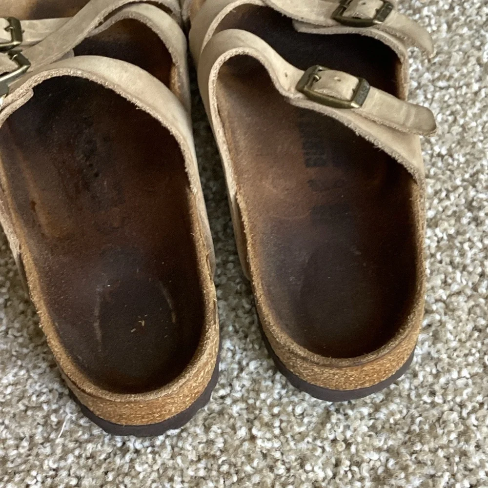 Birkenstock Women's Tan Triple-Strap Sandals